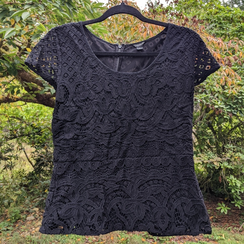 Ann Taylor Black Top Size S Small